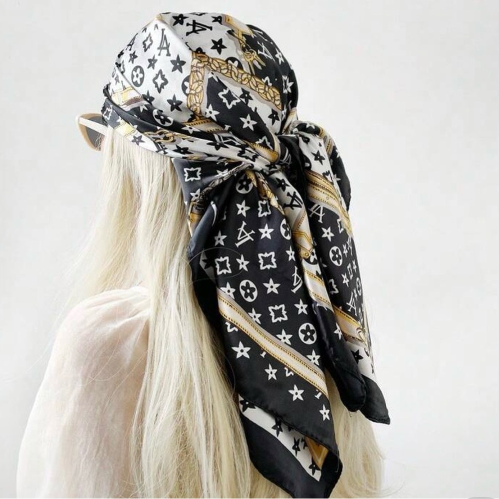 Luxury scarf wrap satin-silky fabric